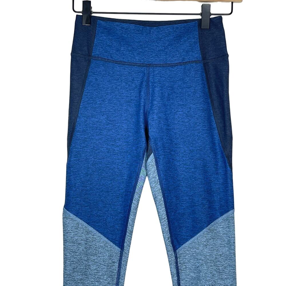 Outdoor Voices 7/8 Leggings Womens Size XS Navy Blue Mist Tri-Color Activewear - Picture 5 of 9